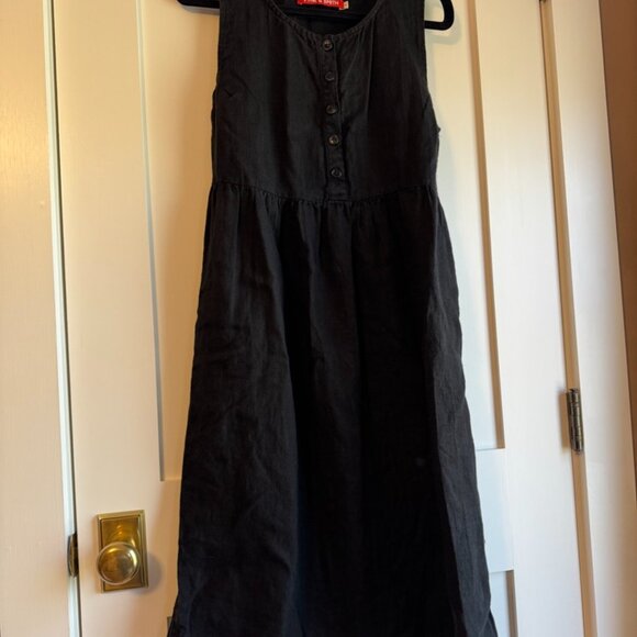 Pyne and Smith Black Linen Dress No 24? - Picture 3 of 7